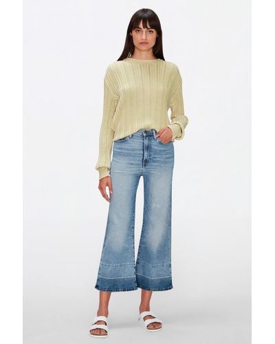 7 For All Mankind The Cropped Jo Luxe Vintage Legend With Let Down Hem - Blue