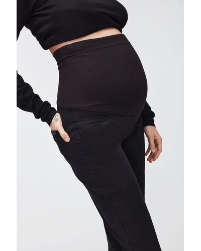 7 For All Mankind Bootcut Maternity Slim Illusion Luxe Gravity - Black