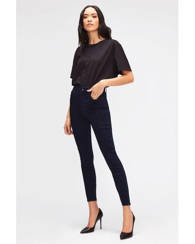 7 For All Mankind Aubrey Slim Illusion Luxe Certainty - Blue
