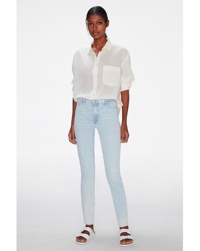 7 For All Mankind Hw Skinny Slim Illusion Your Choice - White