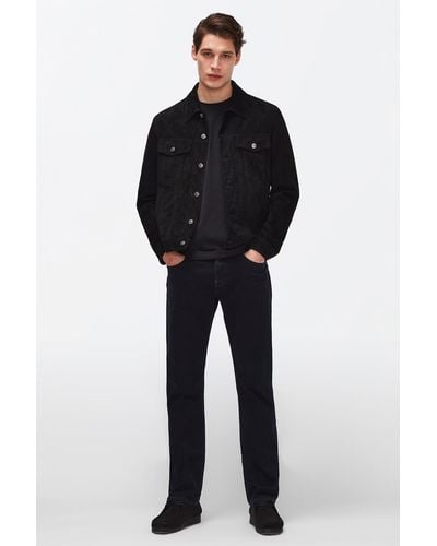 7 For All Mankind The Straight Luxe Performance Eco Blue Black