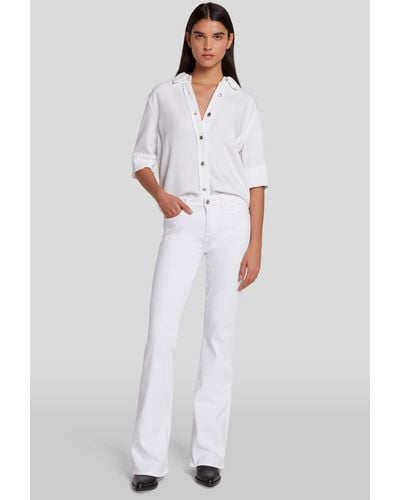 7 For All Mankind Hw Ali Luxe Vintage Soleil - White