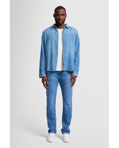 7 For All Mankind Slimmy Stretch Tek Page Up - Blue
