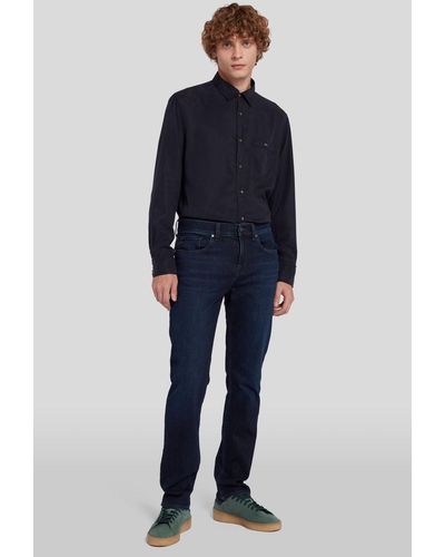 7 For All Mankind Slimmy Luxe Performance Rotation - Blue