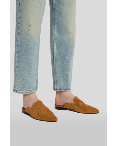 7 For All Mankind Open Loafer Suede Cognac - Blue