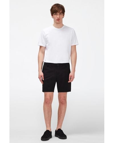 7 For All Mankind Travel Short Double Knit Black - White