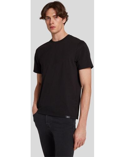 7 For All Mankind T-shirt Luxe Performance Black