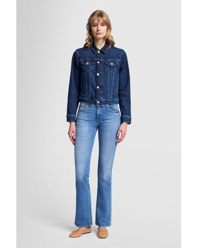 7 For All Mankind Bootcut Slim Illusion Mare - Blue