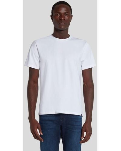 7 For All Mankind T-shirt Luxe Performance White