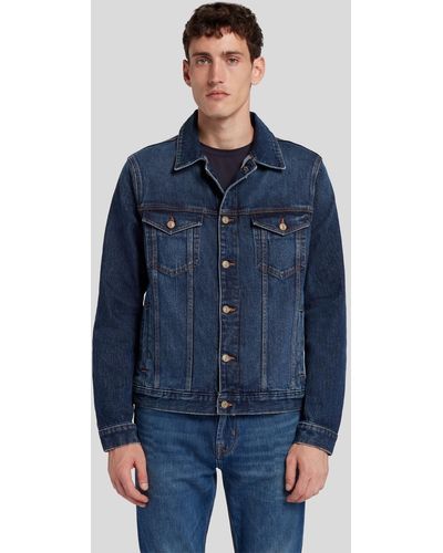 7 For All Mankind Perfect Jacket Upgrade - Blue