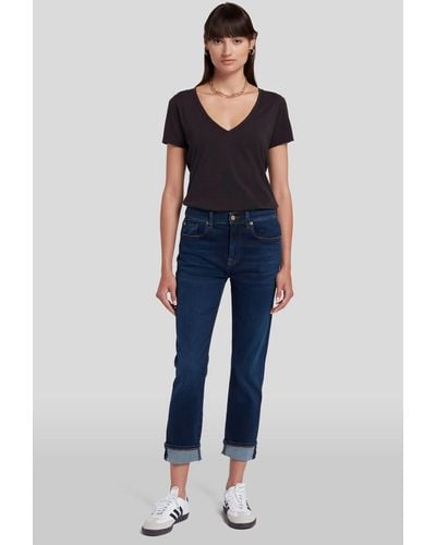 7 For All Mankind Relaxed Skinny Slim Illusion Legendary - Blue