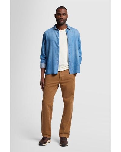 7 For All Mankind Straight Chino Comfort Twill Rope - Blue