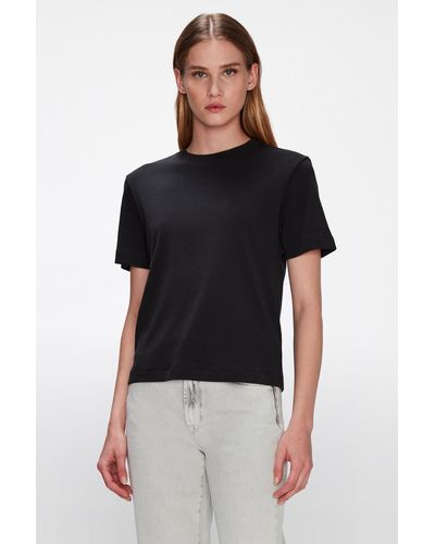 7 For All Mankind Workweek Crew Neck Cotton Black