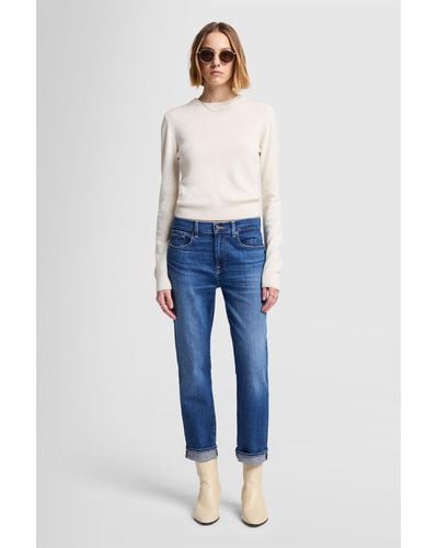 7 For All Mankind Relaxed Skinny Slim Illusion Santa Monica - Blue