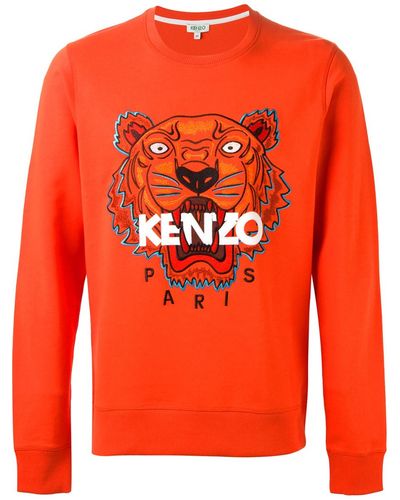 KENZO 'tiger' Sweatshirt - Orange