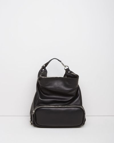 Marni Convertible Leather Backpack - Black