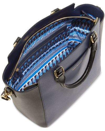 Vera Bradley Morgan Leather Satchel - Blue