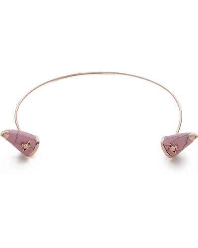 Vivienne Westwood Horn Tiara - Pink Gold