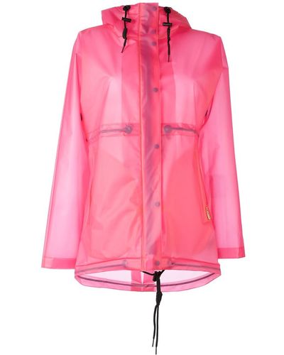HUNTER Hooded Raincoat - Pink
