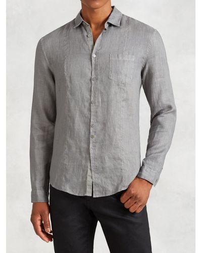 John Varvatos Linen Shirt - Gray