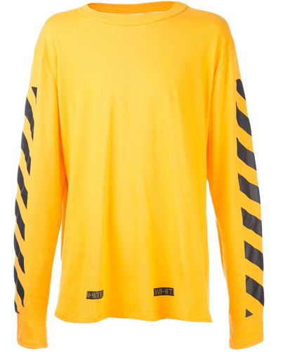 Off-White c/o Virgil Abloh Long Sleeve T-Shirt - Yellow