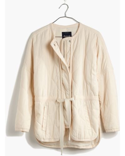 Madewell Quilted Drawstring Jacket - Natural