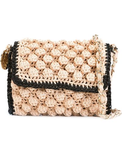 M Missoni Crochet Cross Body Bag - Pink