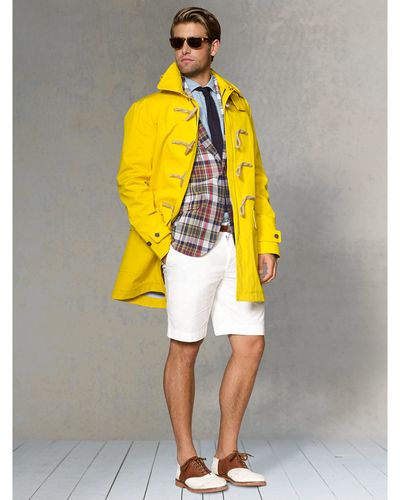 RLX Ralph Lauren Waterproof Toggle Coat - Yellow
