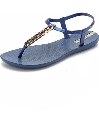 Ipanema Pietra T Strap Sandals - Blue