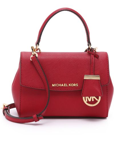 MICHAEL Michael Kors Ava Extra Small Cross Body Bag - Cherry - Red