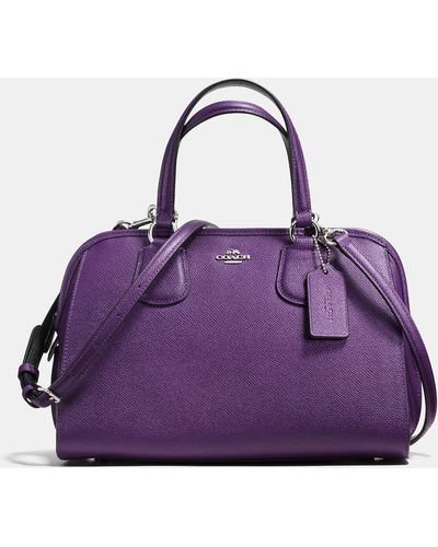 COACH Nolita Leather Satchel - Purple