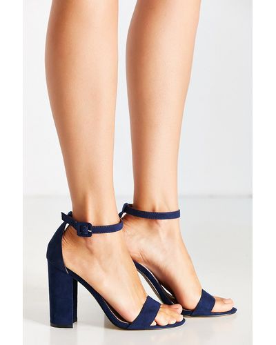 Urban Outfitters Thin Ankle Strap Heel - Blue