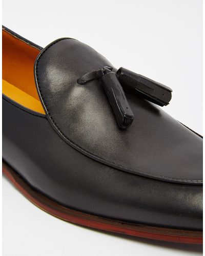 ALDO Miniera Leather Tassel Loafers - Black
