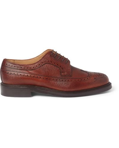 Cheaney Romney Full-Grain Leather Brogues - Brown