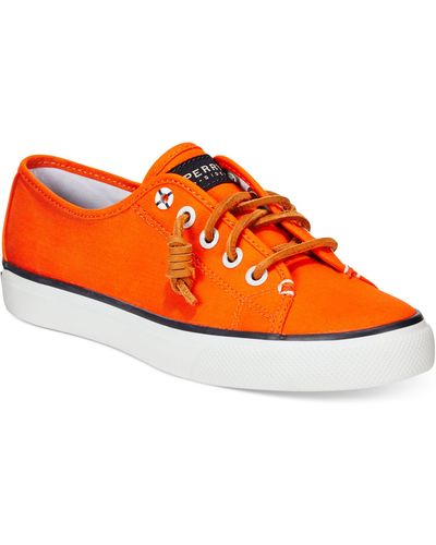 Sperry Top-Sider Women's Seacoast Canvas Sneakers - Orange