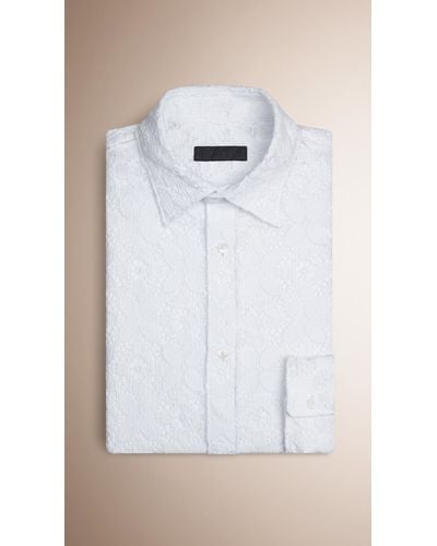 Burberry Italian Lace Shirt White