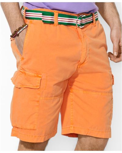 Ralph Lauren Polo Relaxedfit Corporal Cargo Shorts - Orange