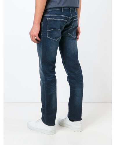 Armani Jeans Jeans With White Stitching - Blue