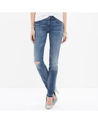 Madewell Tall Alley Straight Jeans: Drop-hem Edition - Blue