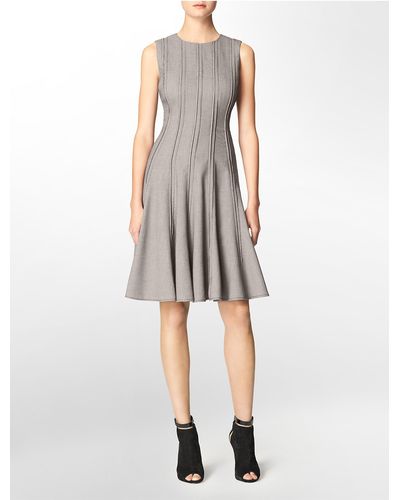 Calvin Klein Dress Women/Girls Overcast Gray - Trendyol