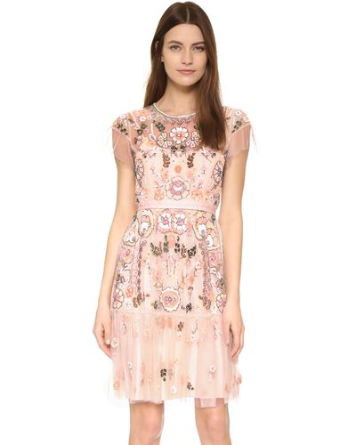 Needle & Thread Floral Tiered Dress - Multicolor