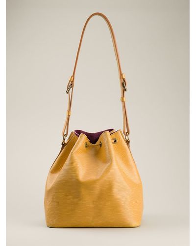 LOUIS VUITTON Orange Epi Leather Neo Noe Bucket Bag - The Purse Ladies