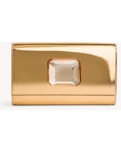 Gianvito Rossi Jaipur Clutch, Bags - Natural