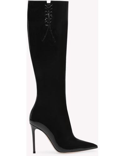 Gianvito Rossi Avril Boot, Boots, , Patent - Black