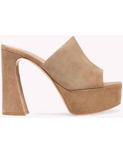 Gianvito Rossi Holly Mule, Mules - Natural