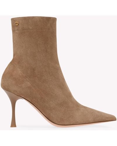 Gianvito Rossi Dunn, Booties - Natural