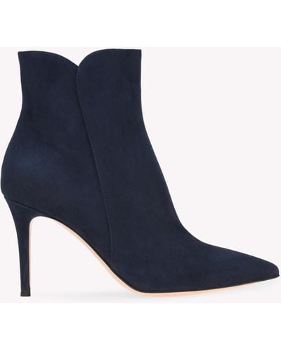 Gianvito Rossi Levy 85, Booties - Blue