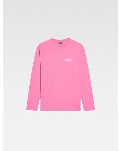 Jacquemus Le T-Shirt Manches Longues - Pink