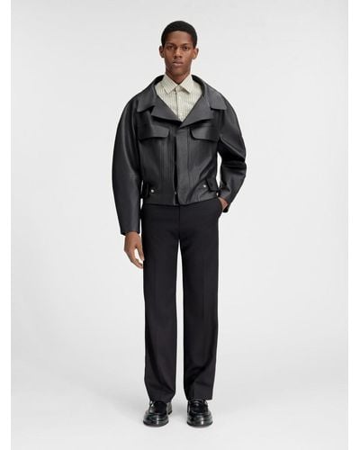 Jacquemus Le Blouson Pilota Cuir - Black