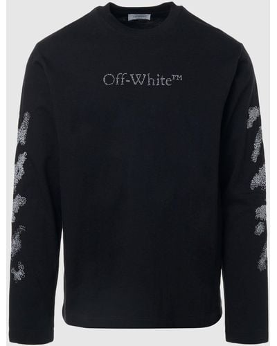Off white men's long sleeve cheap shirt